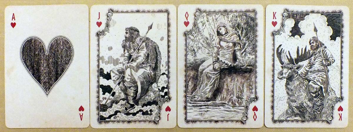 Kalevala playing cards deck by Sunish Chabba, 2018