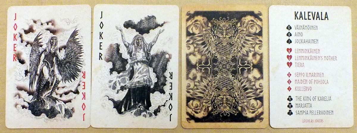 Kalevala playing cards deck by Sunish Chabba, 2018