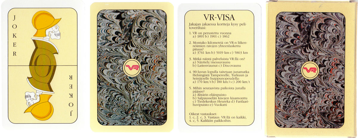 VR-VISA playing cards from Finland, date before 2009