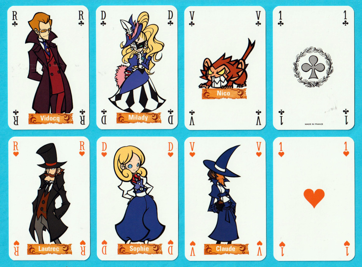 Docteur Lautrec et les Chevaliers Oubliés promotional pack for a video game set in late 19th-century Paris, designed by Noriaki Okamura. Made in France, 2011