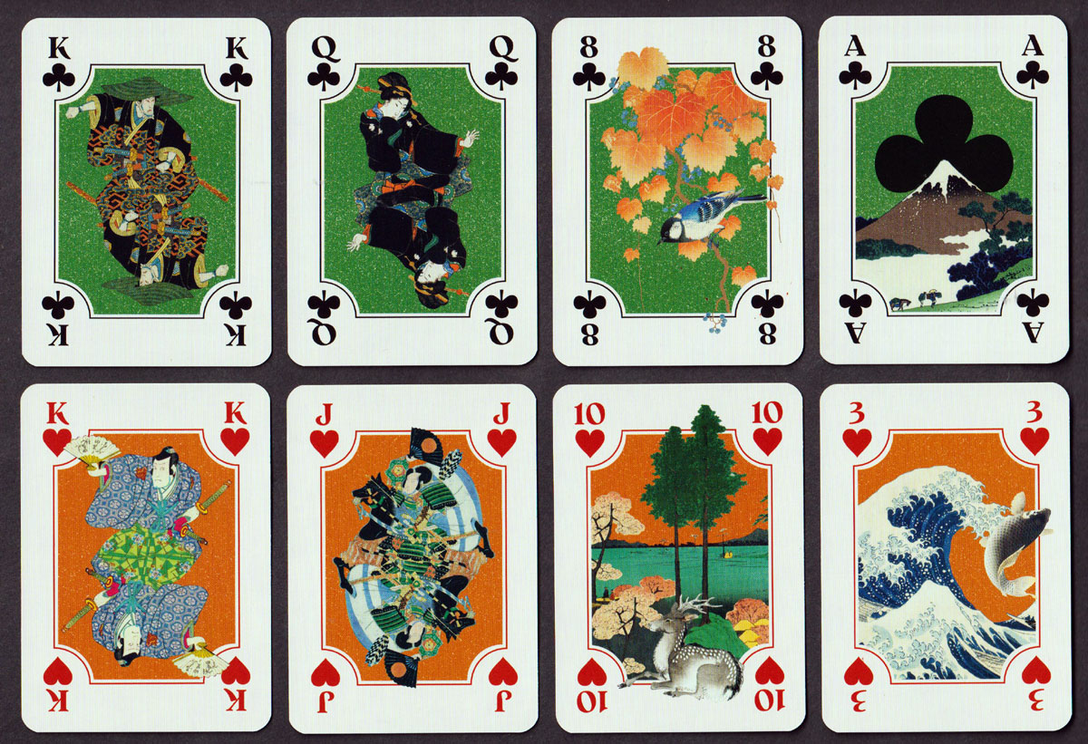 Estampes japonaises playing cards published by Les Editions Lucine, La Mure, France, 2025