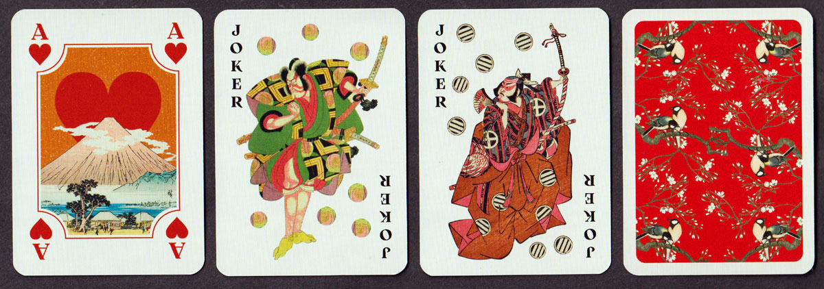 Estampes japonaises playing cards published by Les Editions Lucine, La Mure, France, 2025