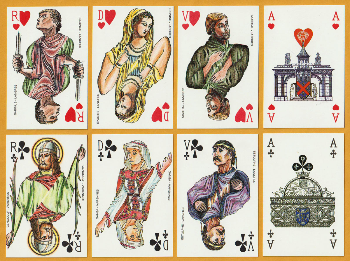 Jeux de Cartes de la Haute-Marne, Imp. Gamonet, Chaumont, France, 1990