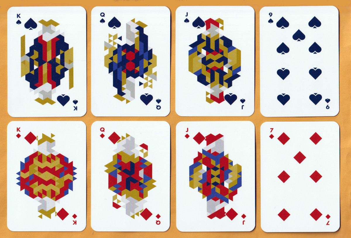 Modern French playing cards published by Papier Tigre, Paris, France, 2022