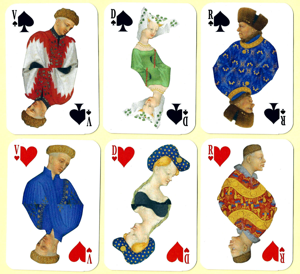 Très Riches Heures du Duc de Berry playing cards published by MSM Editions in 2025