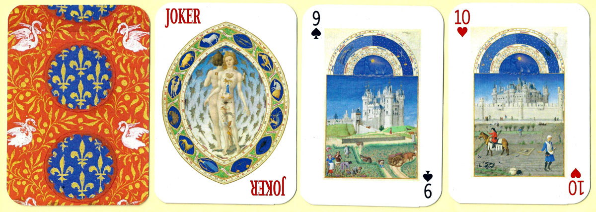 Très Riches Heures du Duc de Berry playing cards published by MSM Editions in 2025