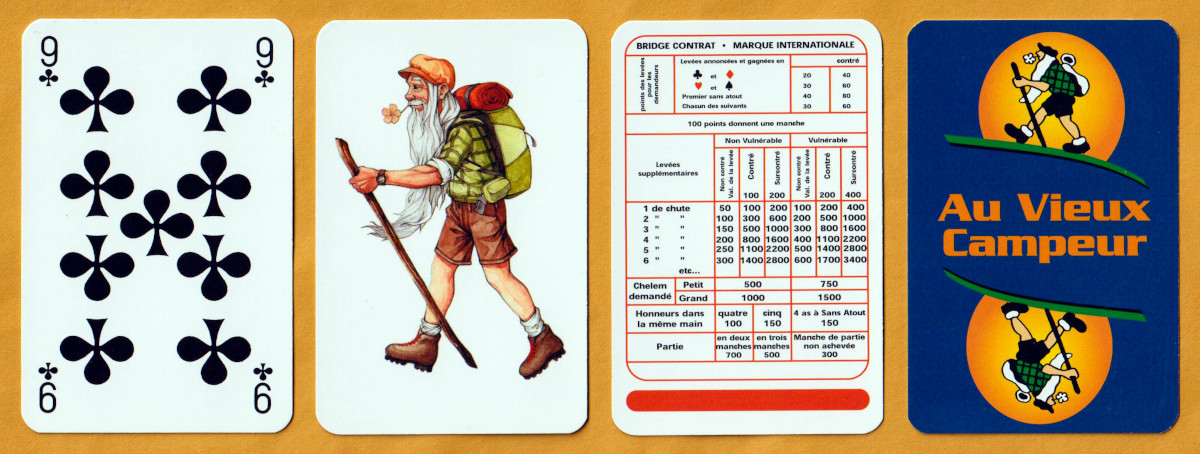 Au Vieux Campeur publicity playing cards published by Au Vieux Campeur, Paris, France, 2020