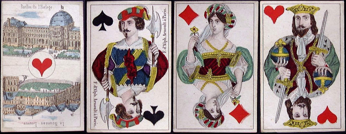 Cards by Alphonse Arnoult, c.1860