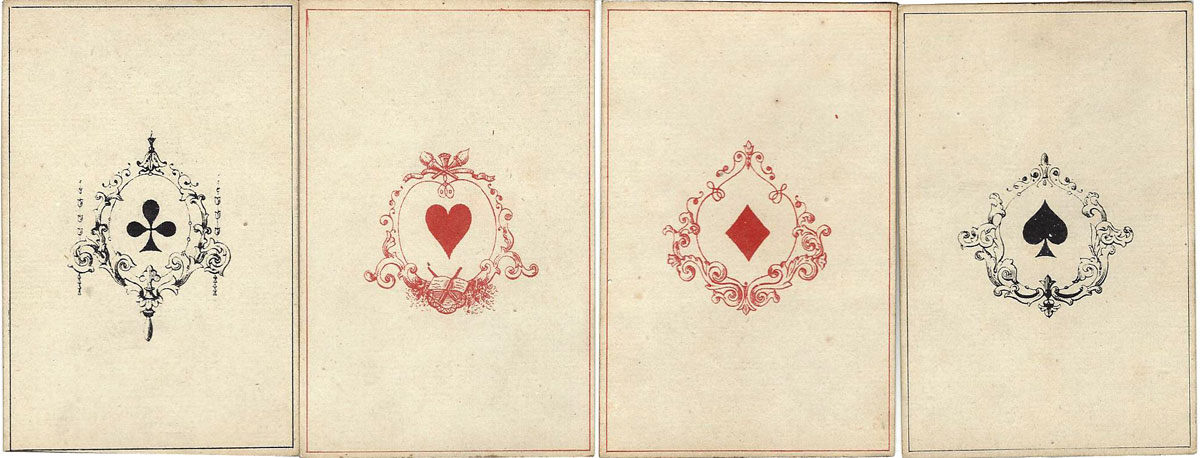 Parisian Actors and Opera Singers deck printed by Avril et Cie, Paris, c.1865