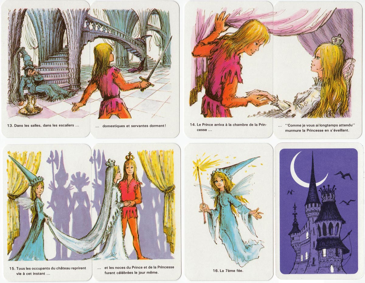 Sleeping Beauty card game published in France, c.1980s