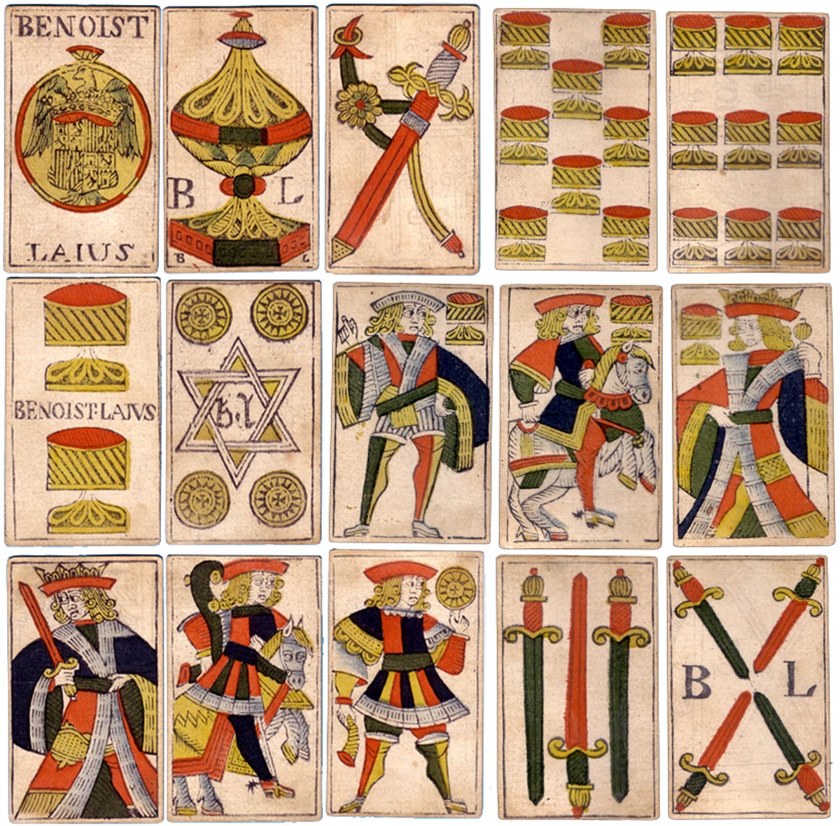 Spanish National pattern by Benoist Laius, Montpellier, 1706-1725