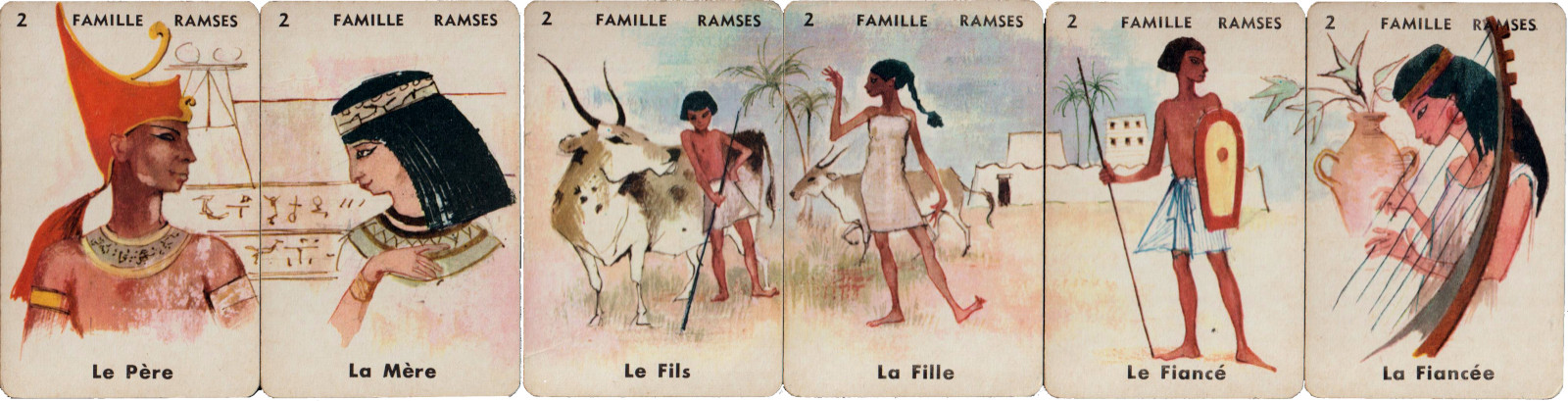 “Jeu des 7 familles 7 époques” published by Catel et Farcy, France, 1962