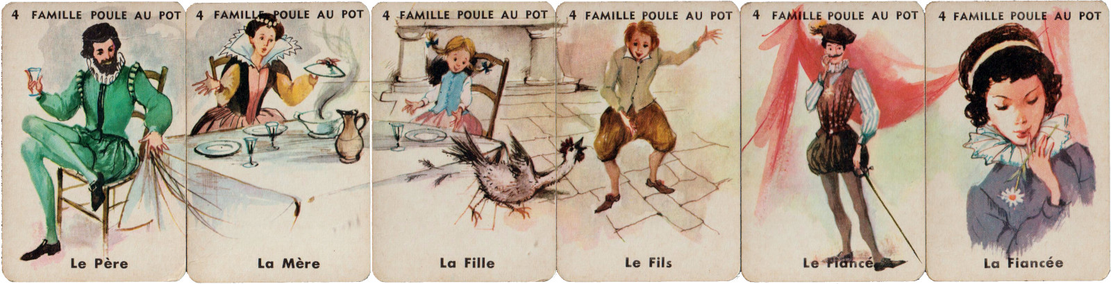 “Jeu des 7 familles 7 époques” published by Catel et Farcy, France, 1962