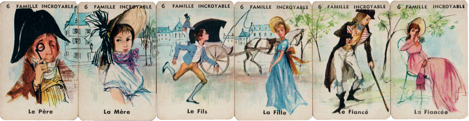 “Jeu des 7 familles 7 époques” published by Catel et Farcy, France, 1962