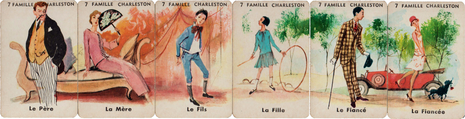 “Jeu des 7 familles 7 époques” published by Catel et Farcy, France, 1962