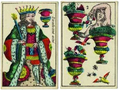 2 cards by Mathias Dieudonné the elder, before 1840