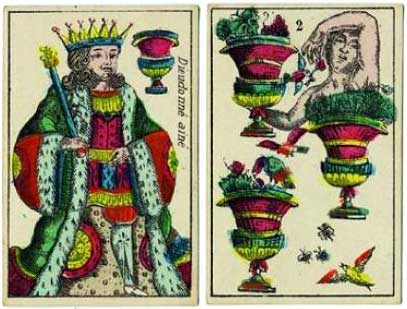 2 cards by Mathias Dieudonné the elder, before 1840 2 cards by Mathias Dieudonné the elder, before 1840