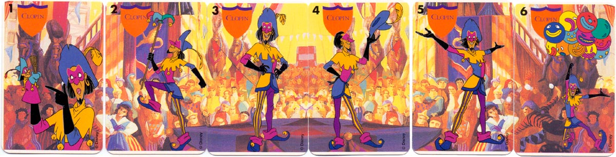 “Le Bossu de Notre-Dame” card game published by Ducale (France Cartes), c.1998 ©Disney