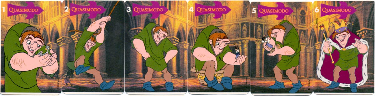 “Le Bossu de Notre-Dame” card game published by Ducale (France Cartes), c.1998 ©Disney