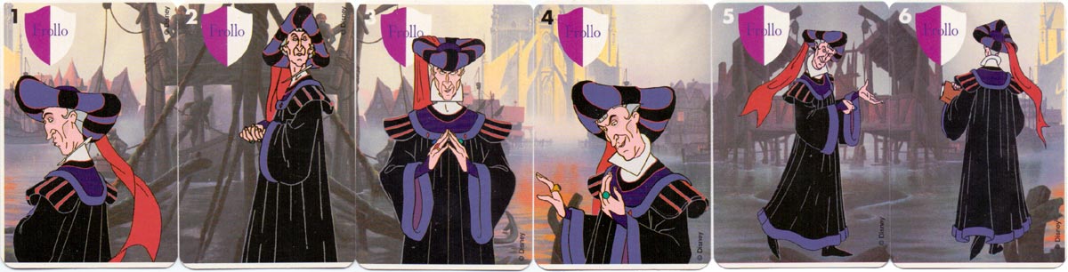 “Le Bossu de Notre-Dame” card game published by Ducale (France Cartes), c.1998 ©Disney