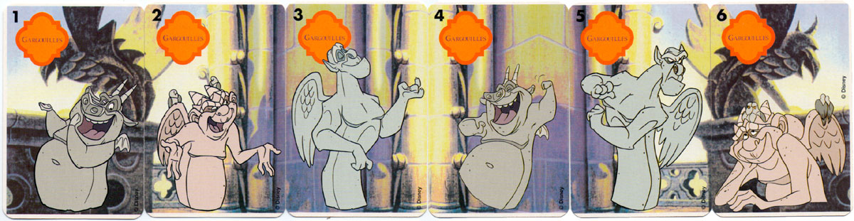 “Le Bossu de Notre-Dame” card game published by Ducale (France Cartes), c.1998 ©Disney