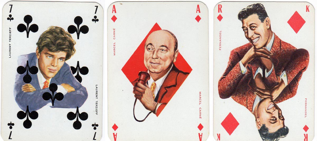 “Filmstars” deck published by Publistar, printed by La Ducale (France), 1962