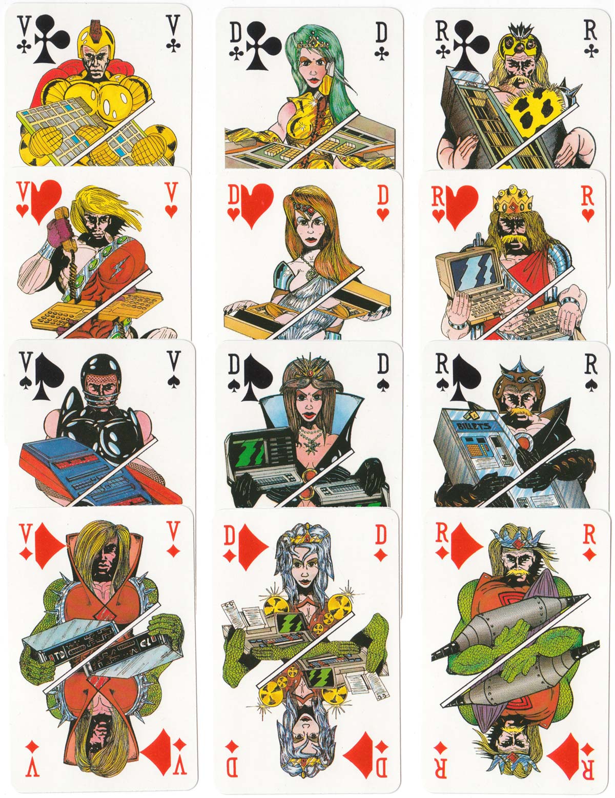 Alcatel playing cards published by Éditions Dusserre, c.1970s