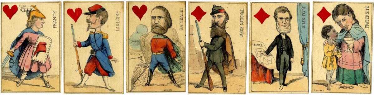 “Cartes à jouer républicaines” engraved by Gaillard, Lyon, in around 1870 © The Trustees of the British Museum