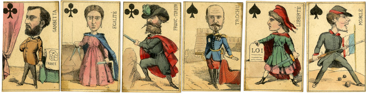 “Cartes à jouer républicaines” engraved by Gaillard, Lyon, in around 1870 © The Trustees of the British Museum