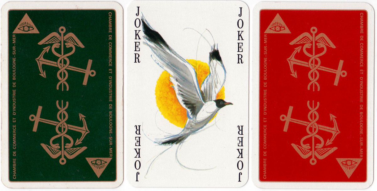 Boulogne-sur-Mer Chamber of Commerce & Industry playing cards illustrated by James Hodges, c.1974