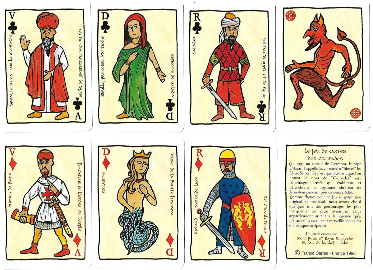 Le jeu de cartes des Croisades © Frances Cartes / Grimaud, 1996