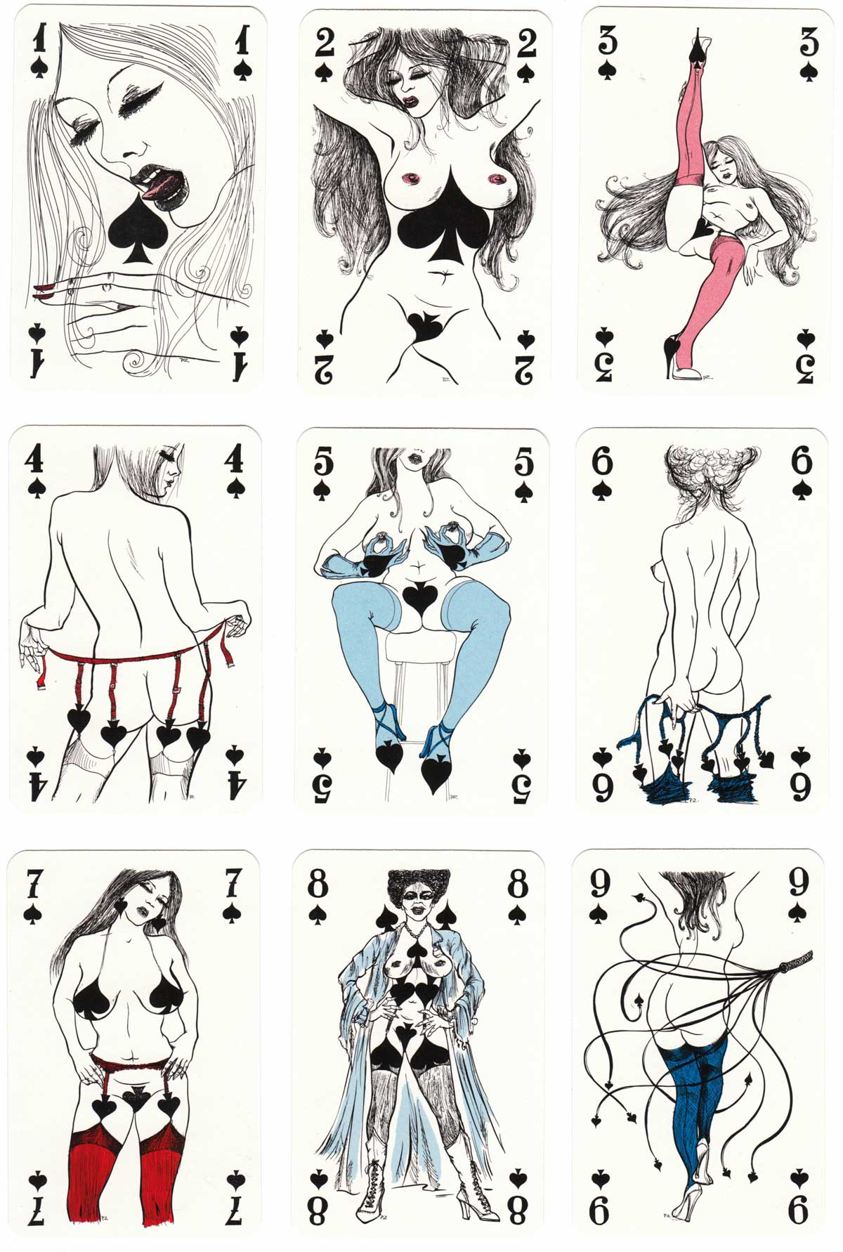 Eroticartes with drawings by Pino Zac, 1983