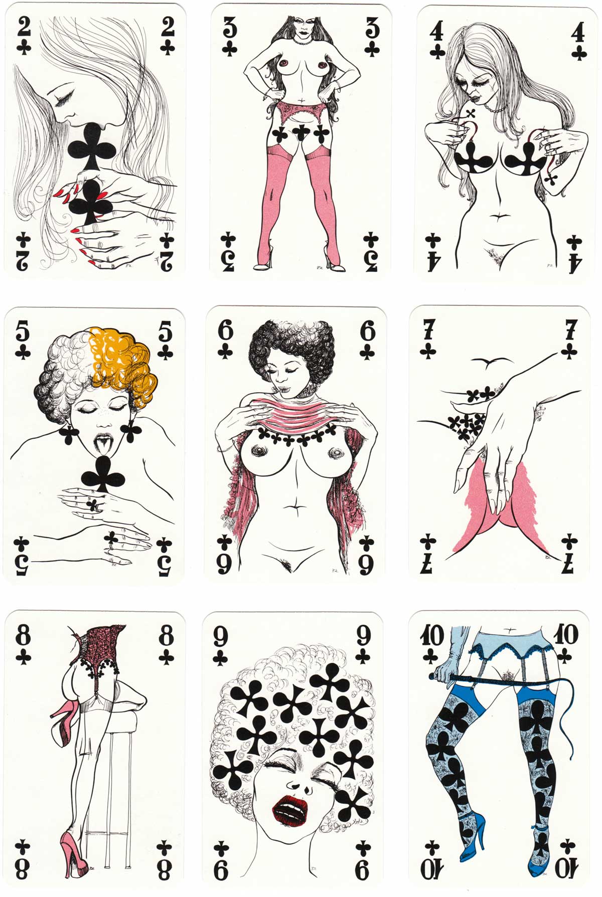 Eroticartes with drawings by Pino Zac, 1983