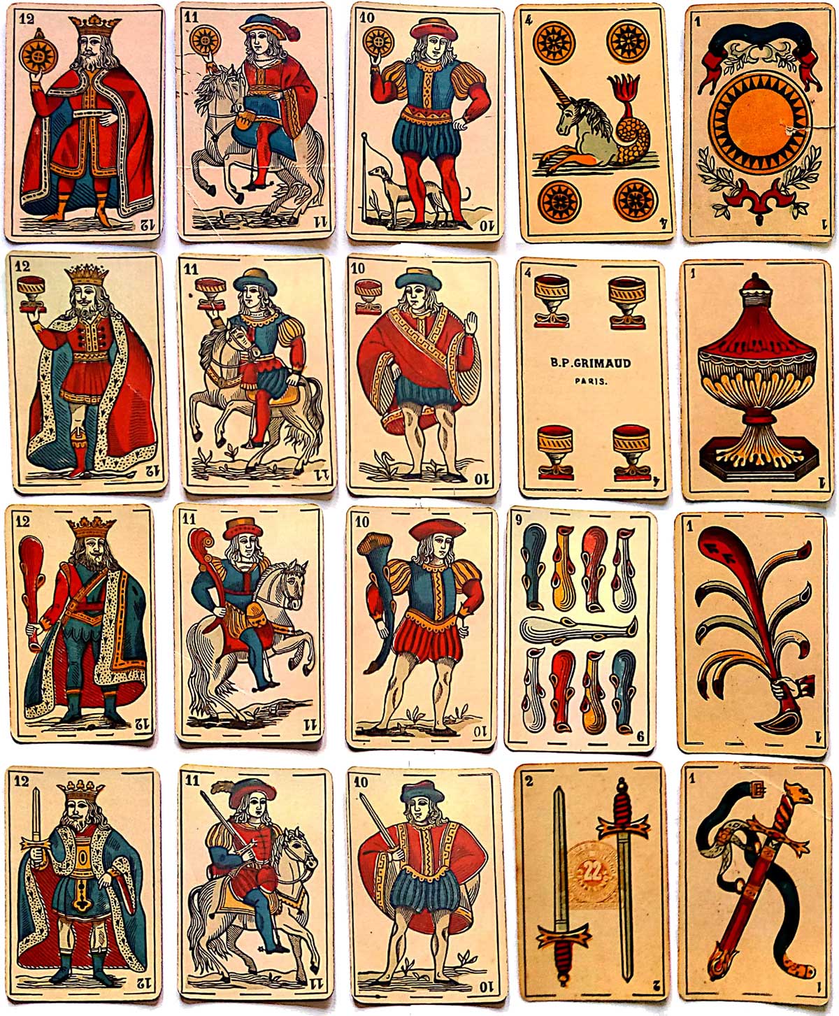 Parisian style Spanish deck by Grimaud for export to Uruguay