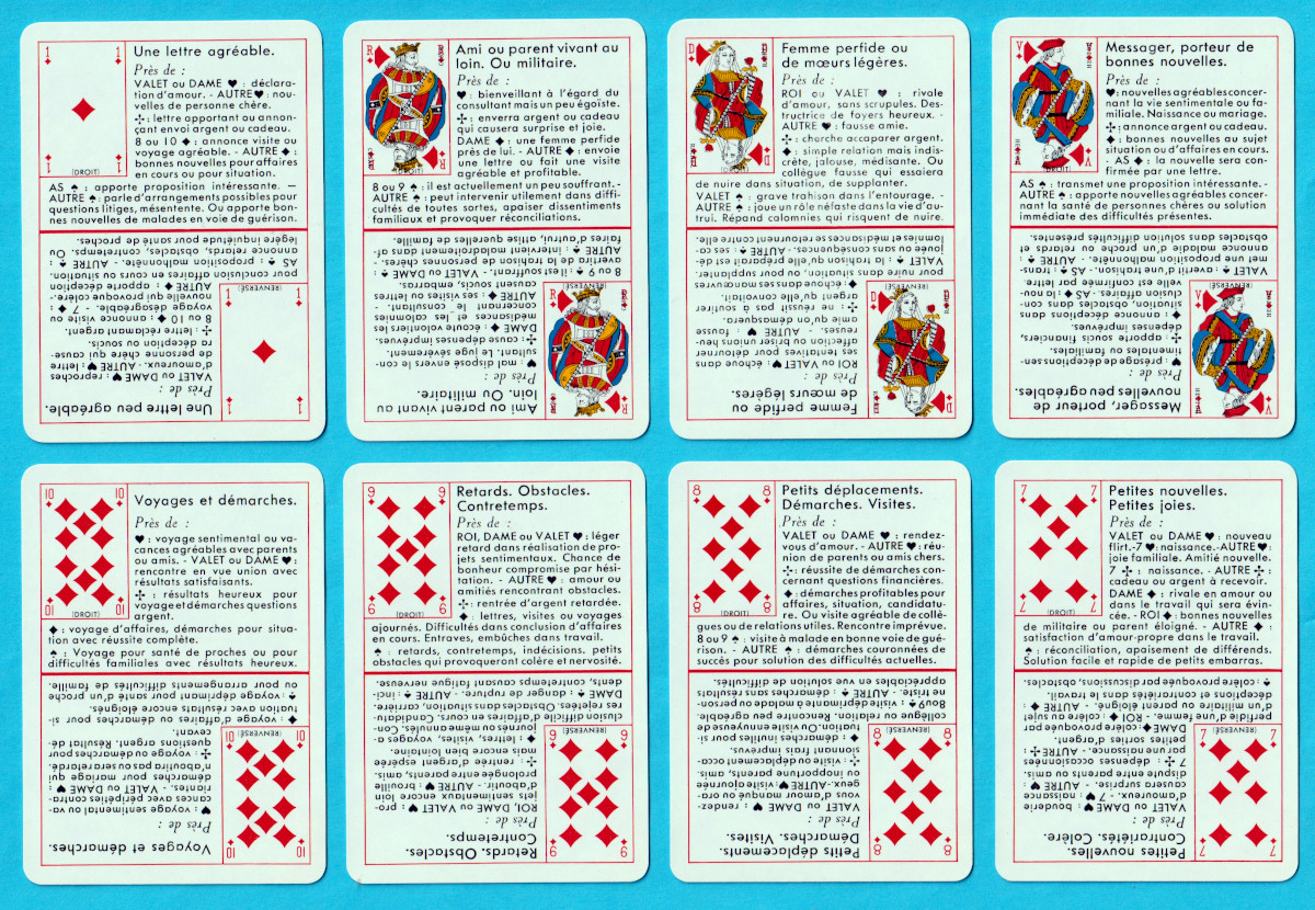 Cartes Oracle cartomantic pack by Boéchat Frères (later Héron S.A.), Mérignac, France, c.1960 onwards