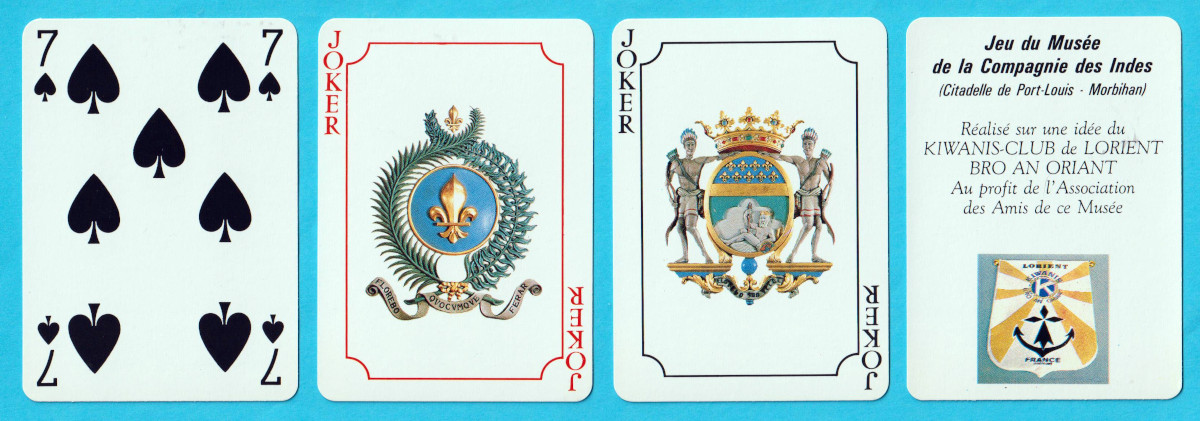 Jeu du Musée de la Compagnie des Indes printed by Héron for Ed. Le Diouris, Vannes, France. Published by the Musée de la Compagnie des Indes, Port-Louis, France, c1988