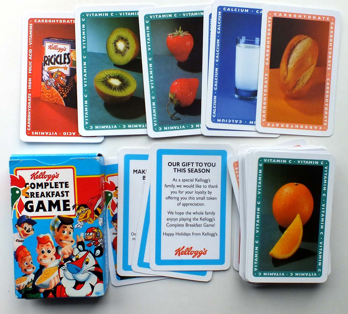 Kellogg’s Complete Breakfast card game, ©1997