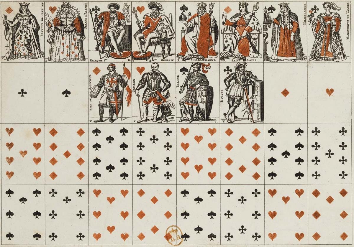 miniature cards based on the designs by Armand Houbigant, 1821