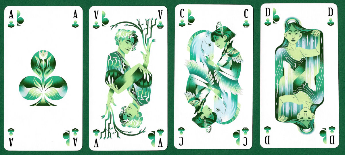 Modern French tarot deck designed by Charlène Ingouff and manufactured by IELLO Games, France, 2025