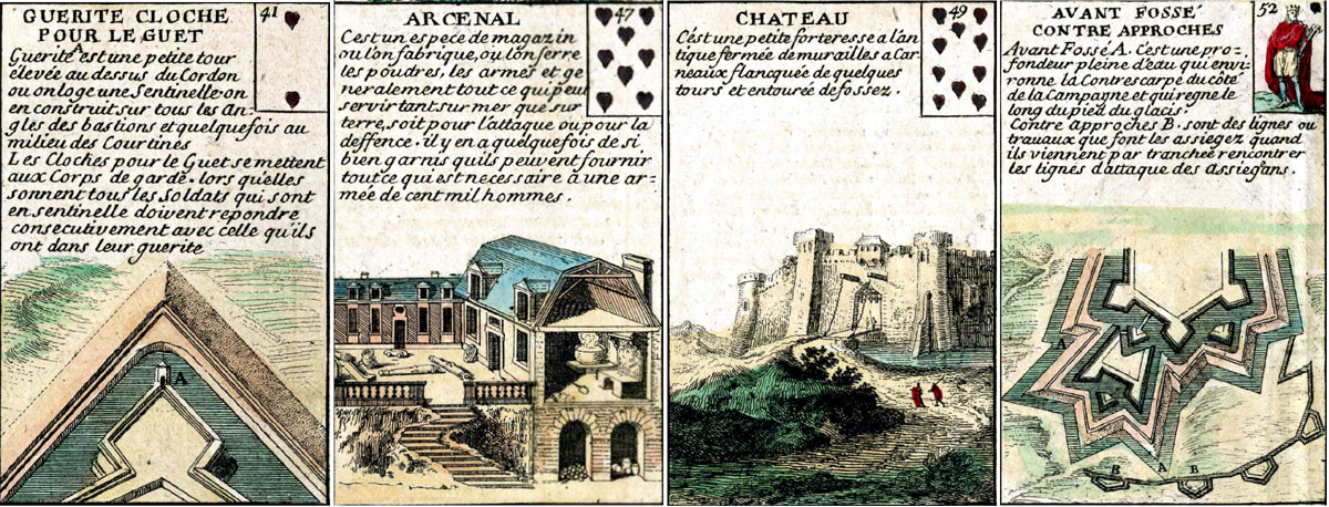 Le Jeu Des Fortifications designed by Gilles de la Boissière and manufactured by Jean Mariette, Paris, 1691