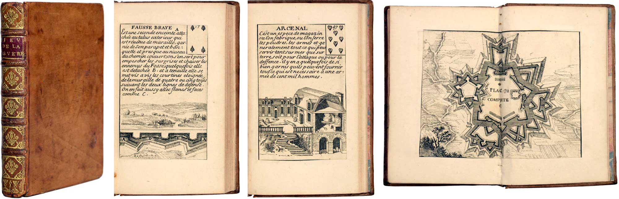 Le Jeu Des Fortifications designed by Gilles de la Boissière and manufactured by Jean Mariette, Paris, 1691