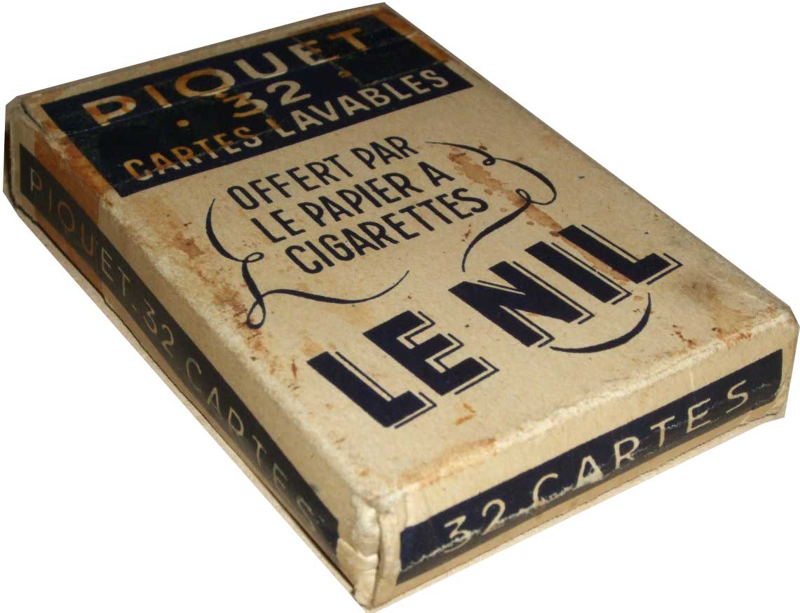 ‘Monic’ brand Piquet deck for Le Nil Cigarette Paper (Joseph Bardou et Fils), c.1930s