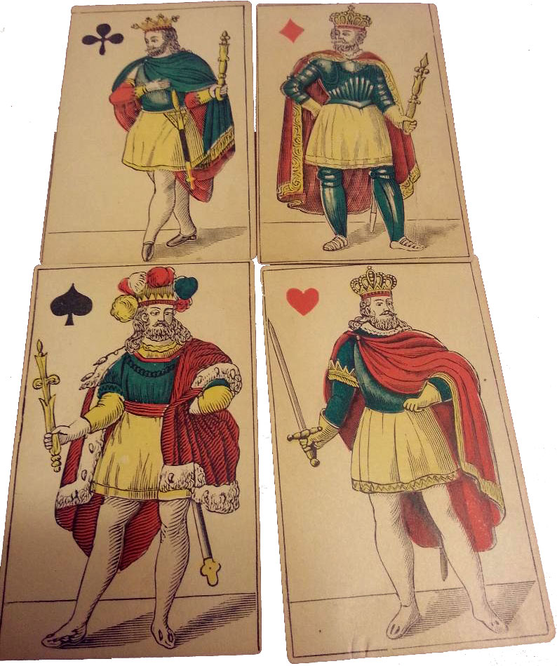 Translucent Playing Cards, 19th century French Translucent Playing Cards, 19th century French
