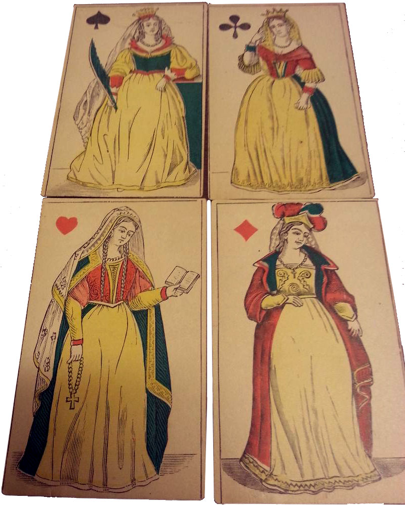 Translucent Playing Cards, 19th century French Translucent Playing Cards, 19th century French