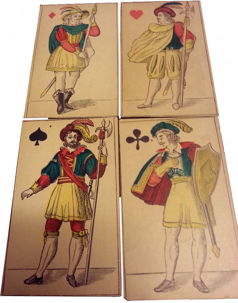 Translucent Playing Cards, 19th century French Translucent Playing Cards, 19th century French