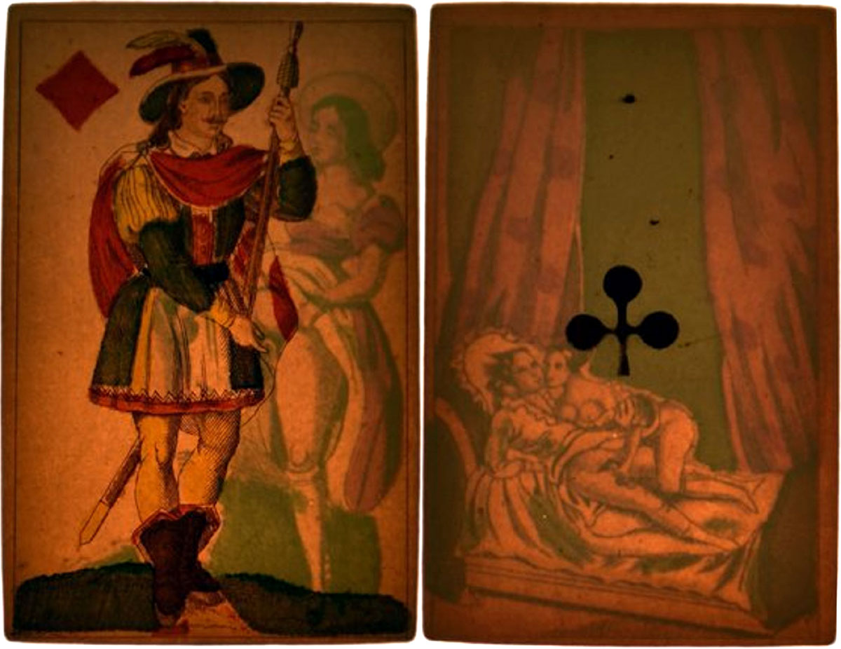 Translucent Playing Cards, 19th century French Translucent Playing Cards, 19th century French