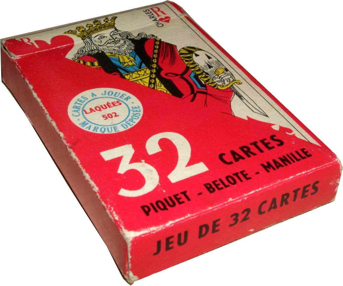 Éditions Willeb Cartes à Jouer Piquet - Belote - Manille Laquées 502