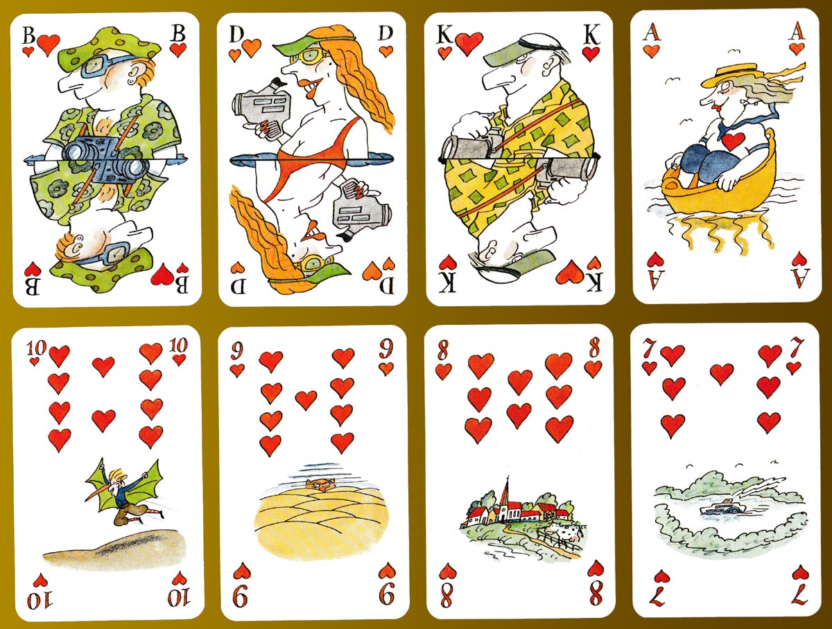 Bofinger’s Reise-Skat playing cards made by Altenburger Spielkartenfabrik, Altenburg, Germany, 1993