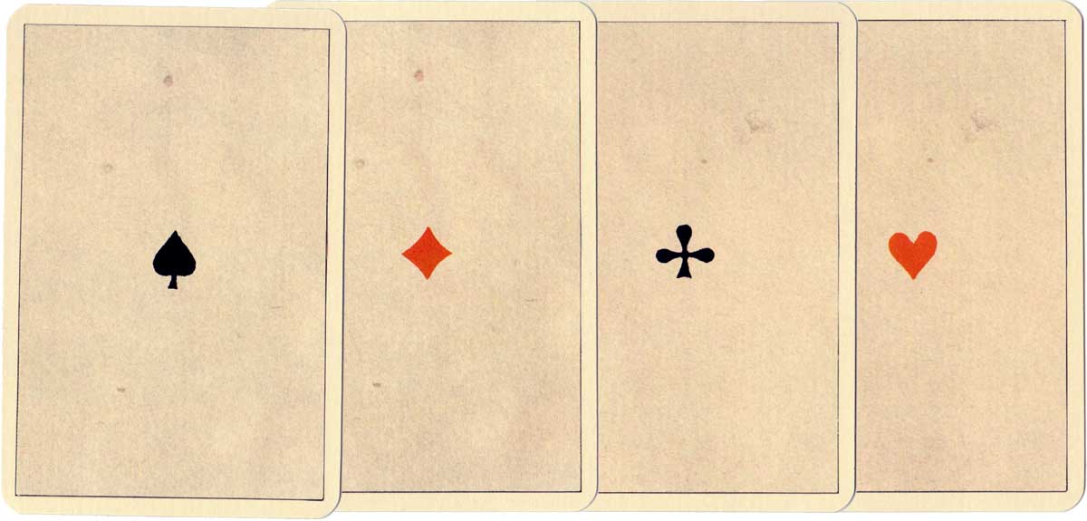 facsimile of “Antike Götter” playing cards first published by C. A. Müller, Berlin, 1830