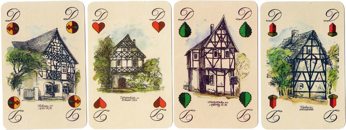 “Altenburger Bauerntrachten” commemorating 150 years of playing cards from Altenburg, designed by Andreas Wachter, 1982